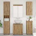Badezimmermöbel-Set TULUM 5 pcs Artisan-Eiche 60 x 34 x 63 cm