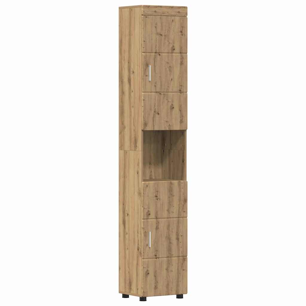 Badezimmermöbel-Set TULUM 5 pcs Artisan-Eiche 60 x 34 x 63 cm