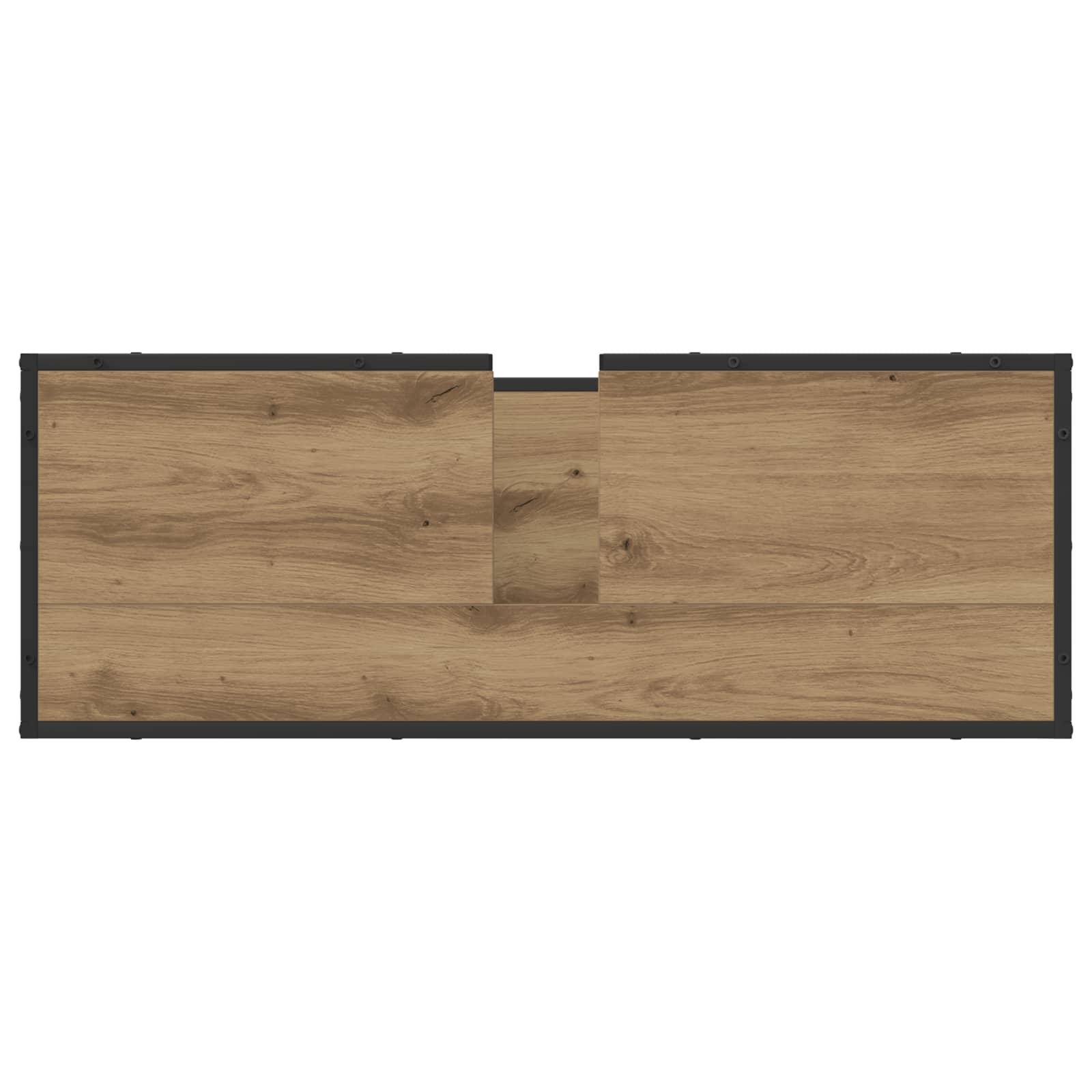 Badezimmermöbel-Set mit Regal 2 pcs Artisan-Eiche Holzwerkstoff
