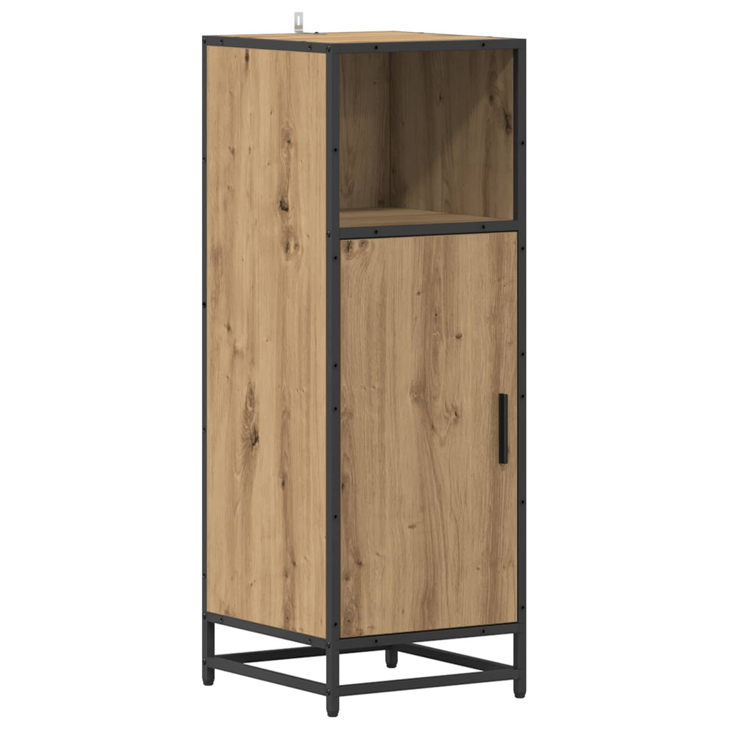 Badezimmermöbel-Set mit Regal 3 pcs Artisan-Eiche Holzwerkstoff