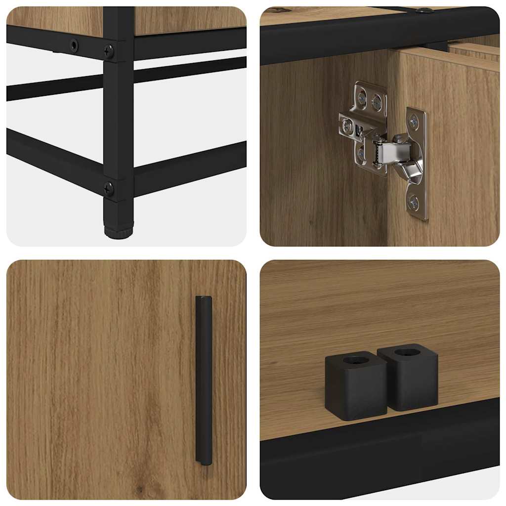 TV-Einheiten 2 pcs Artisan-Eiche 240 x 35 x 41 cm Holzwerkstoff