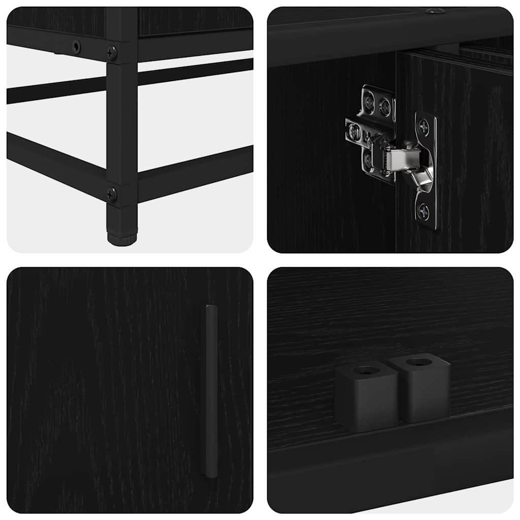 TV-Einheiten 2 pcs Schwarz Eichen-Optik 240 x 35 x 41 cm