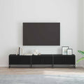 TV-Einheiten 2 pcs Schwarz Eichen-Optik 210 x 35 x 41 cm