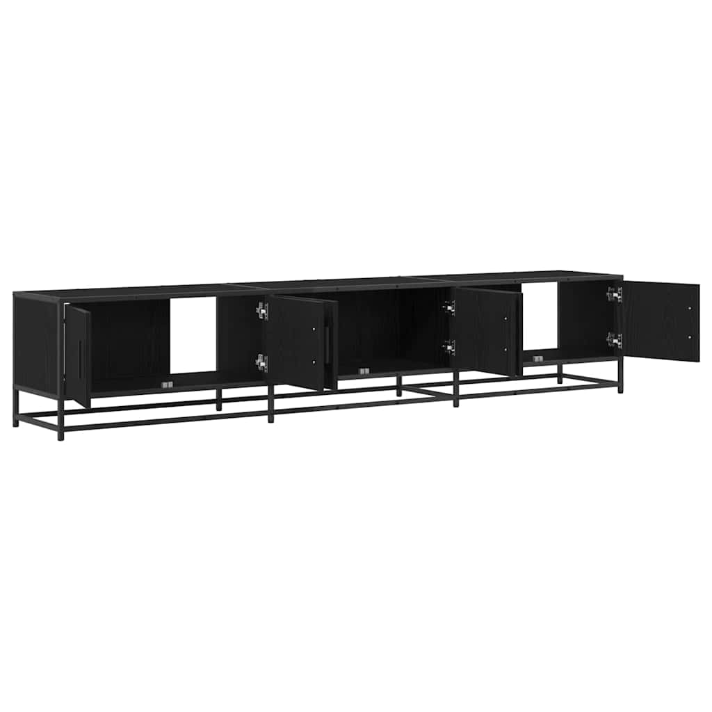 TV-Einheiten 2 pcs Schwarz Eichen-Optik 210 x 35 x 41 cm
