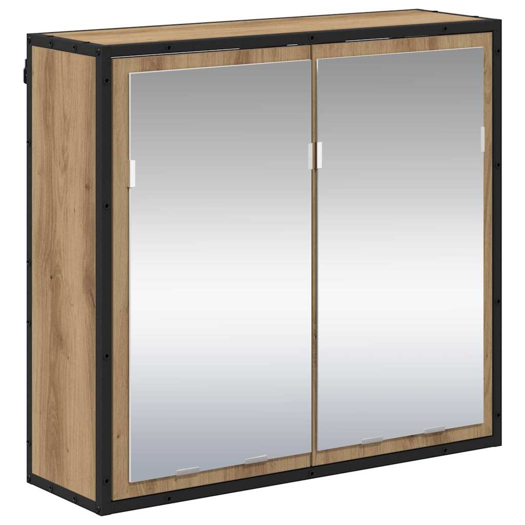 Badezimmermöbel Set mit Tür 4 pcs Artisan-Eiche Holzwerkstoff