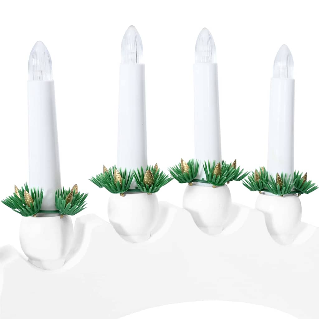 Weihnachtskerzenbogen mit 10 LED Kerzen Weiß 47 x 5 x 29 cm