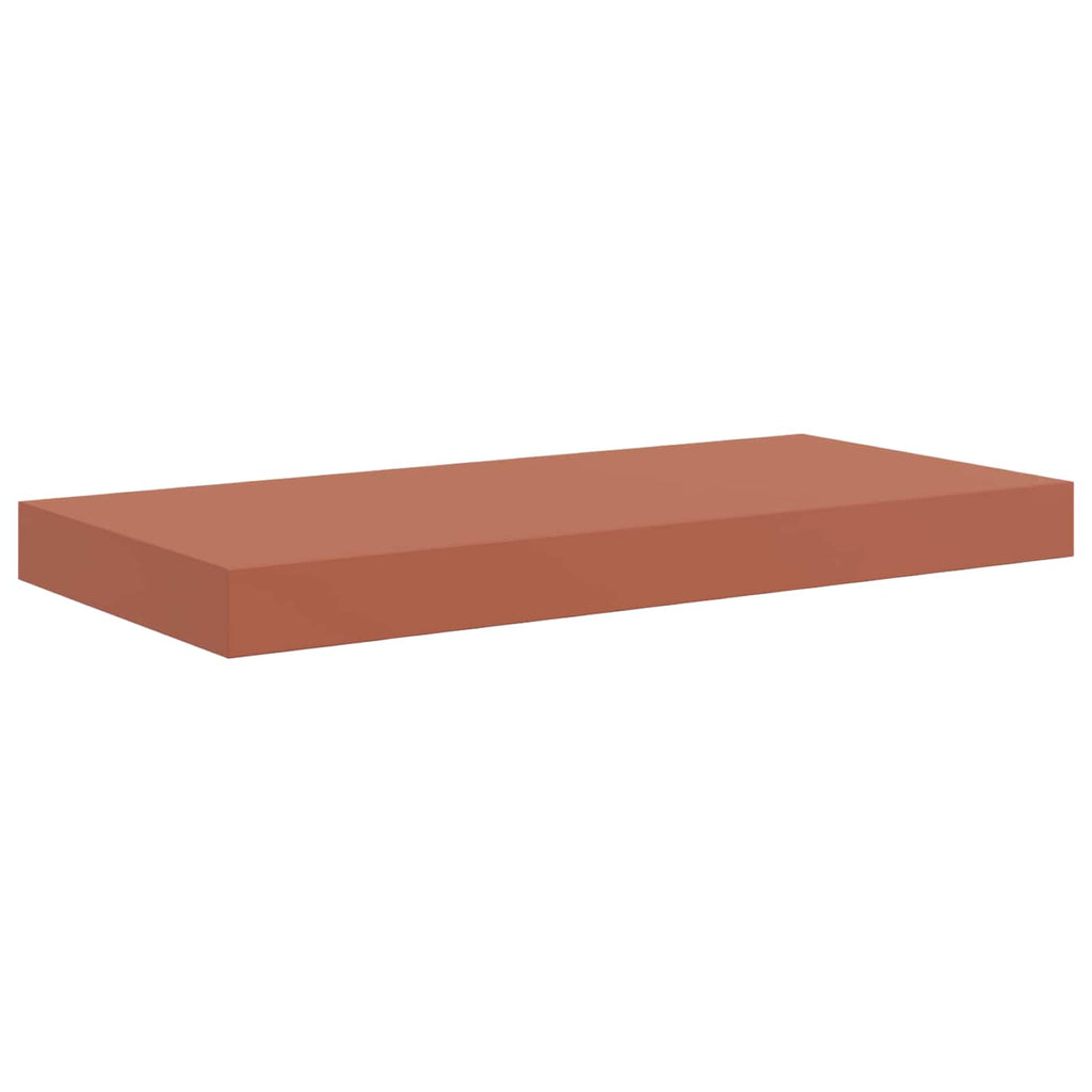 Wandregal Wandmontiert 2 pcs Rot 50 x 23 x 4 cm Holzwerkstoff