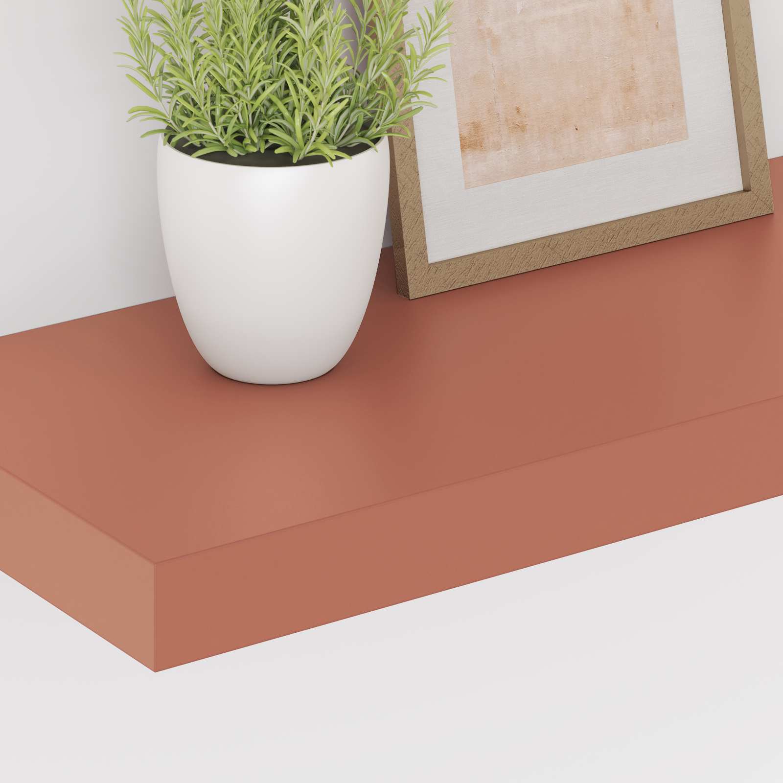 Wandregal Wandmontiert 4 pcs Rot 50 x 23 x 4 cm Holzwerkstoff