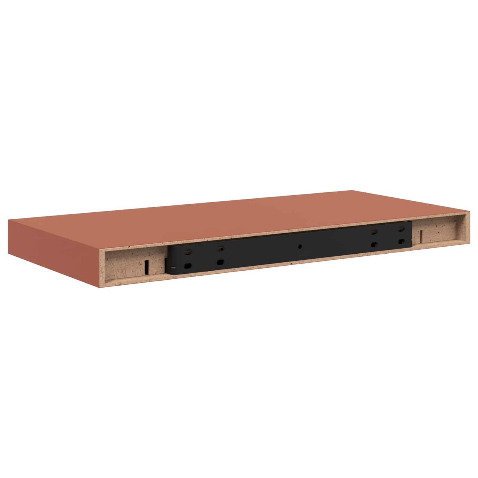 Wandregal Wandmontiert 4 pcs Rot 50 x 23 x 4 cm Holzwerkstoff