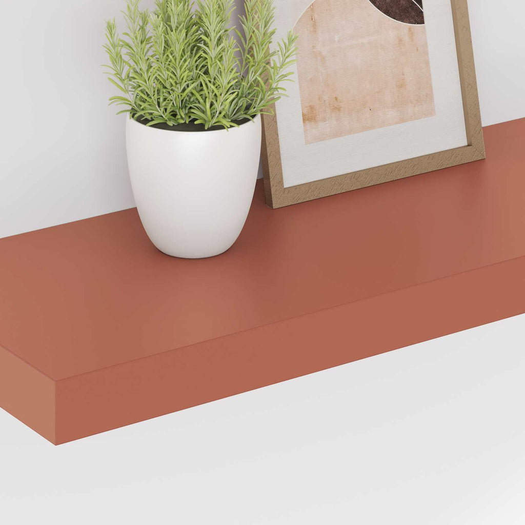 Wandregal Wandmontiert 4 pcs Rot 60 x 23 x 4 cm Holzwerkstoff