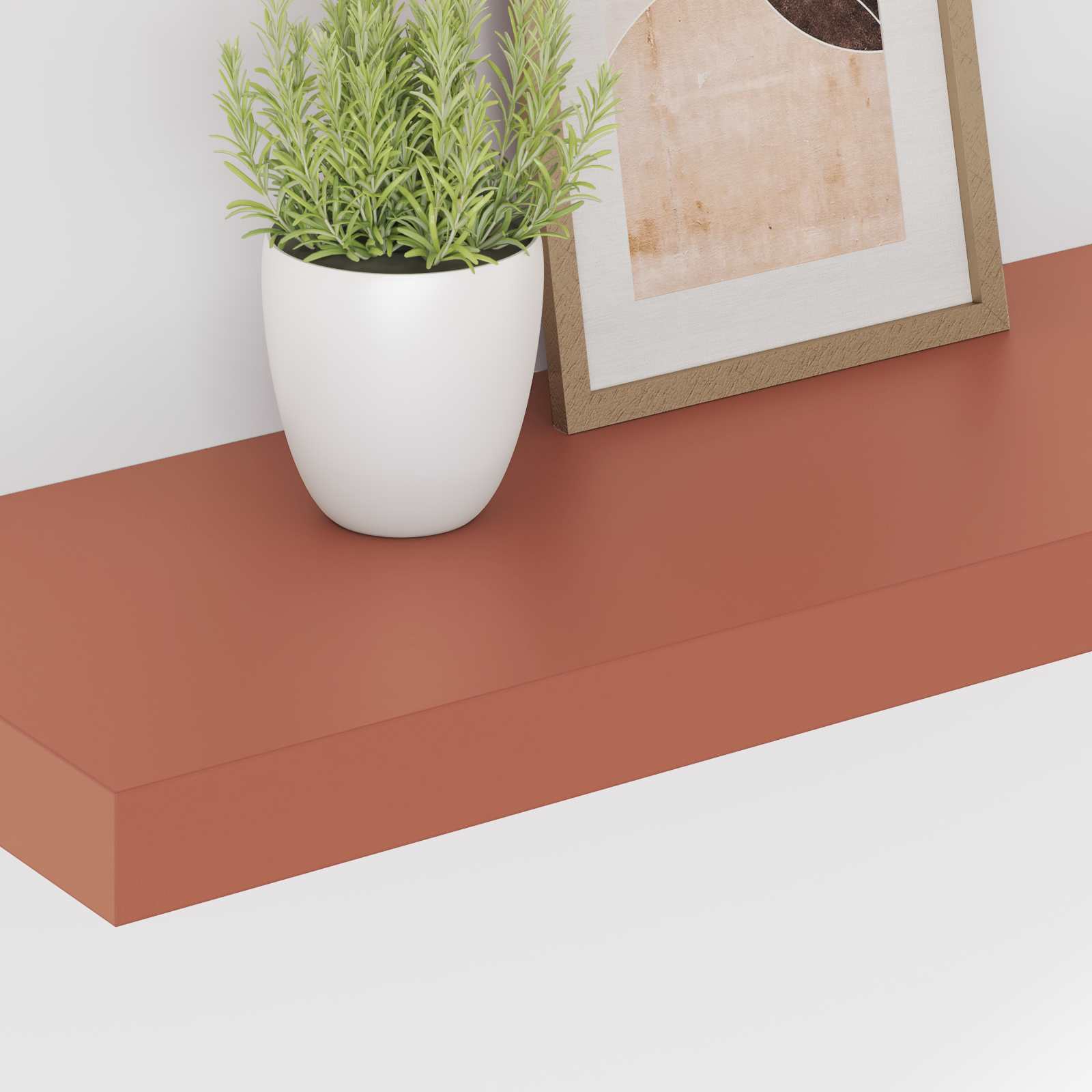 Wandregal Wandmontiert 4 pcs Rot 60 x 23 x 4 cm Holzwerkstoff