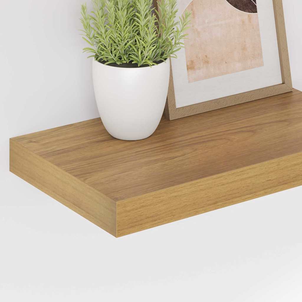Wandregal 2 pcs Braun 40 x 23,5 x 4 cm Holzwerkstoff