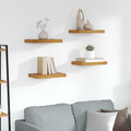 Wandregal 4 pcs Braun 40 x 23,5 x 4 cm Holzwerkstoff