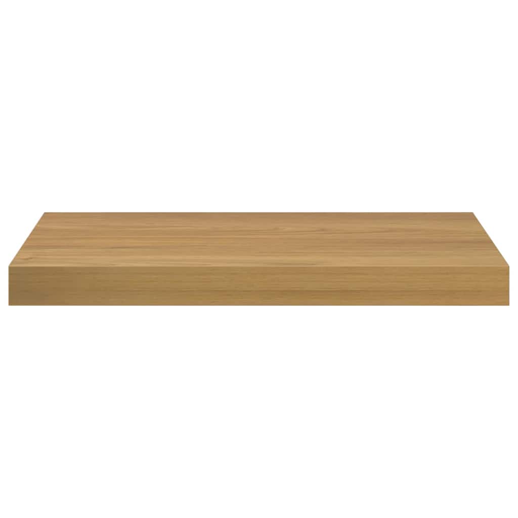 Wandregal Wandmontiert 2 pcs Braun 50 x 23 x 4 cm Holzwerkstoff