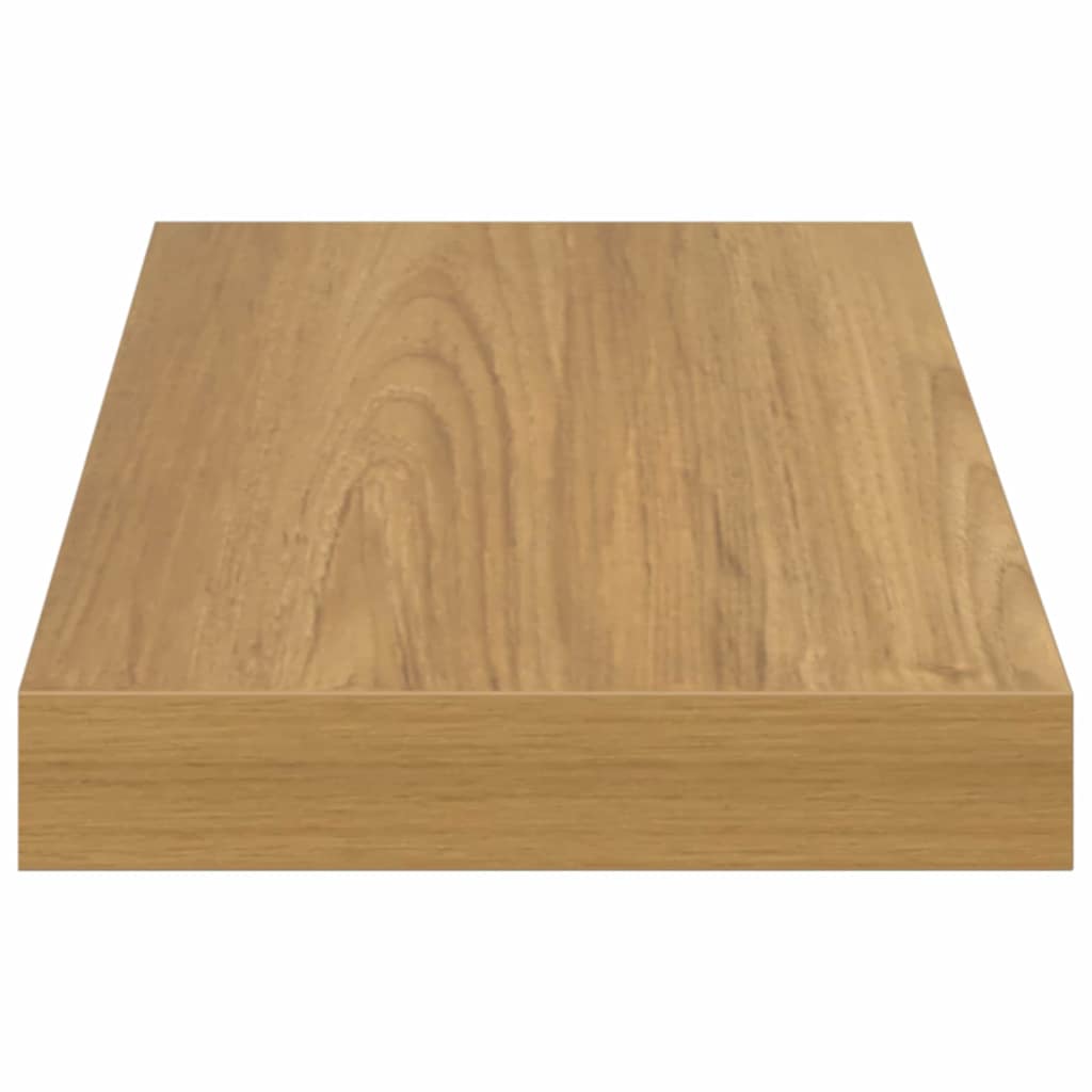 Wandregal Wandmontiert 2 pcs Braun 50 x 23 x 4 cm Holzwerkstoff