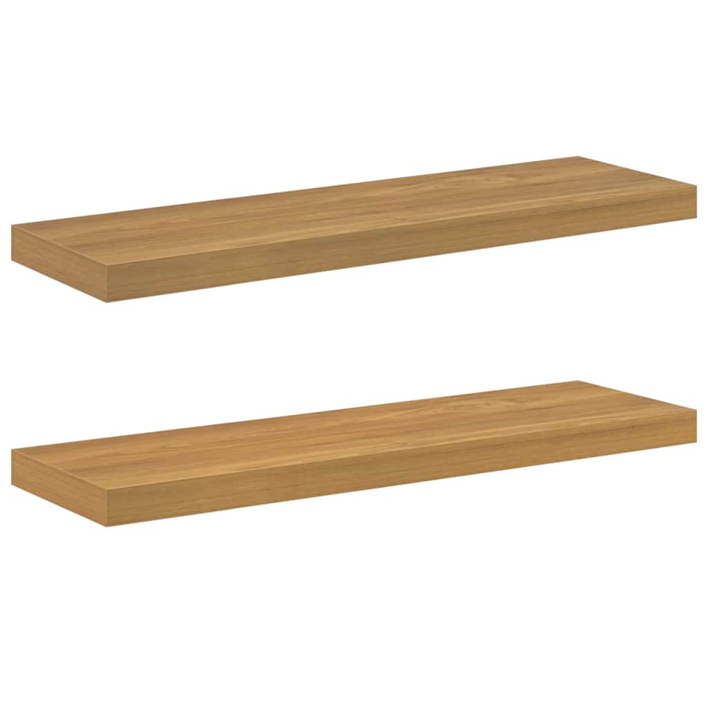 Wandregal 2 pcs Braun 80 x 23,5 x 4 cm Holzwerkstoff