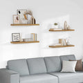 Wandregal 4 pcs Braun 90 x 23,5 x 4 cm Holzwerkstoff