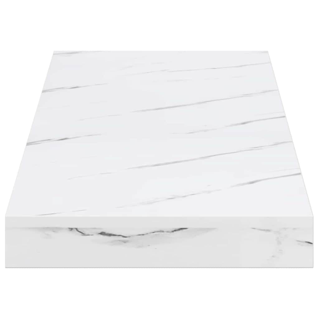 Wandregal Wandmontiert Weiß Marmor 60 x 23 x 4 cm Holzwerkstoff