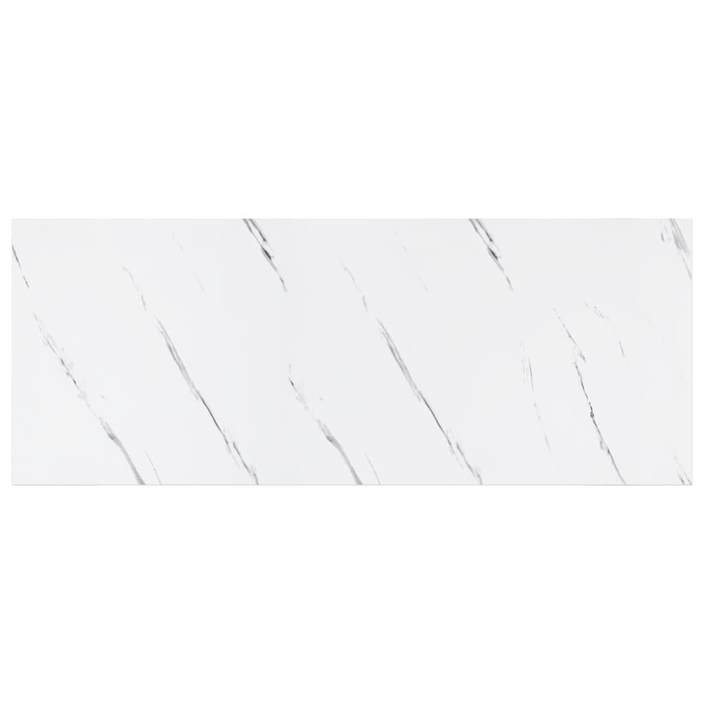 Wandregal Wandmontiert Weiß Marmor 60 x 23 x 4 cm Holzwerkstoff