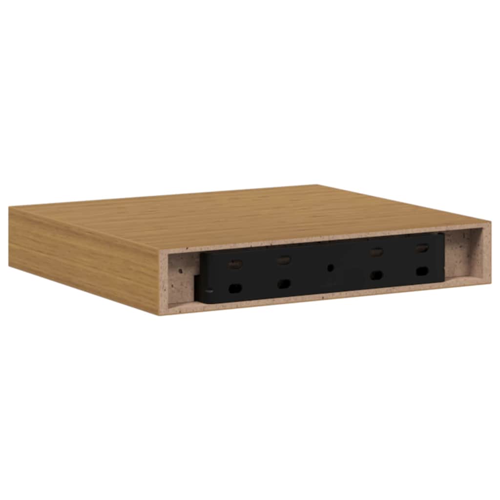 Wandregal 4 pcs Beige 23 x 23,5 x 4 cm Holzwerkstoff