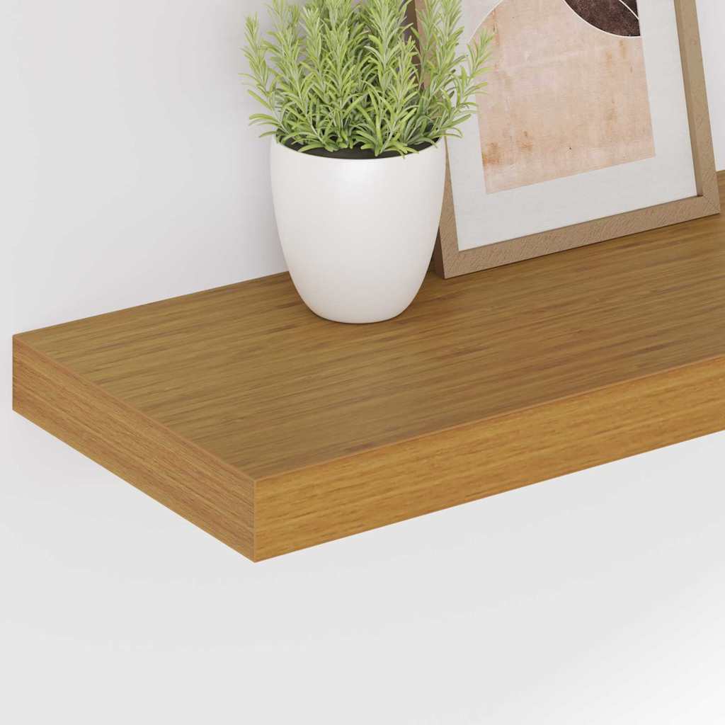 Wandregal Wandmontiert 2 pcs Beige 50 x 23 x 4 cm Holzwerkstoff