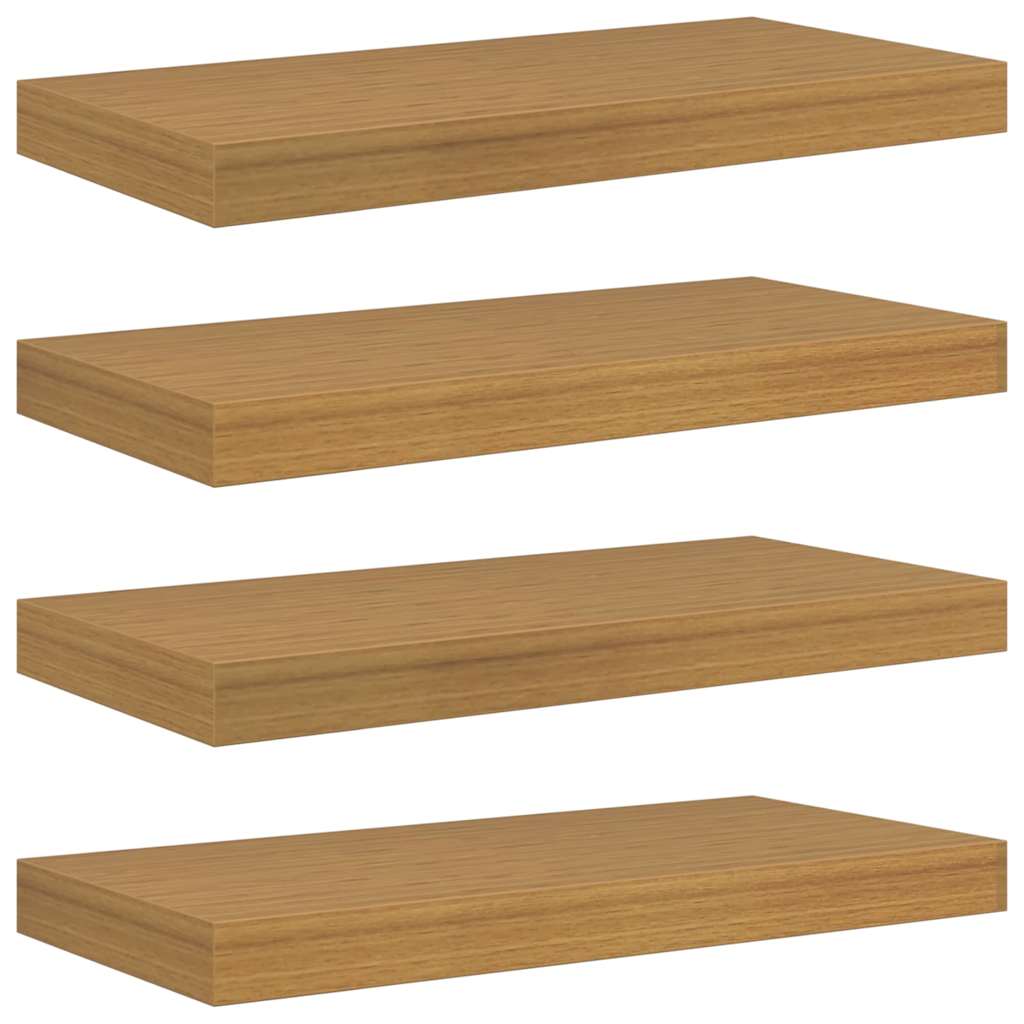Wandregal Wandhalterung 4 pcs Beige 50 x 23,5 x 4 cm