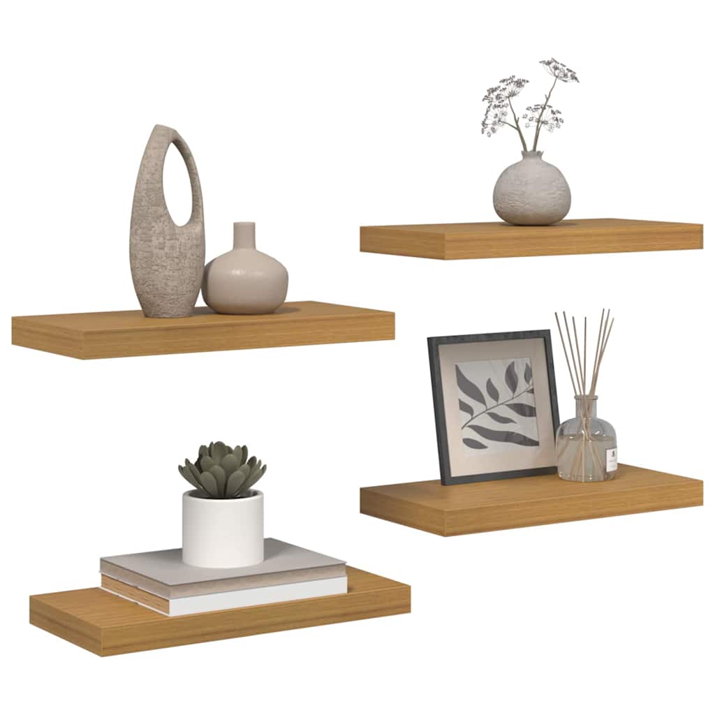 Wandregal Wandhalterung 4 pcs Beige 50 x 23,5 x 4 cm