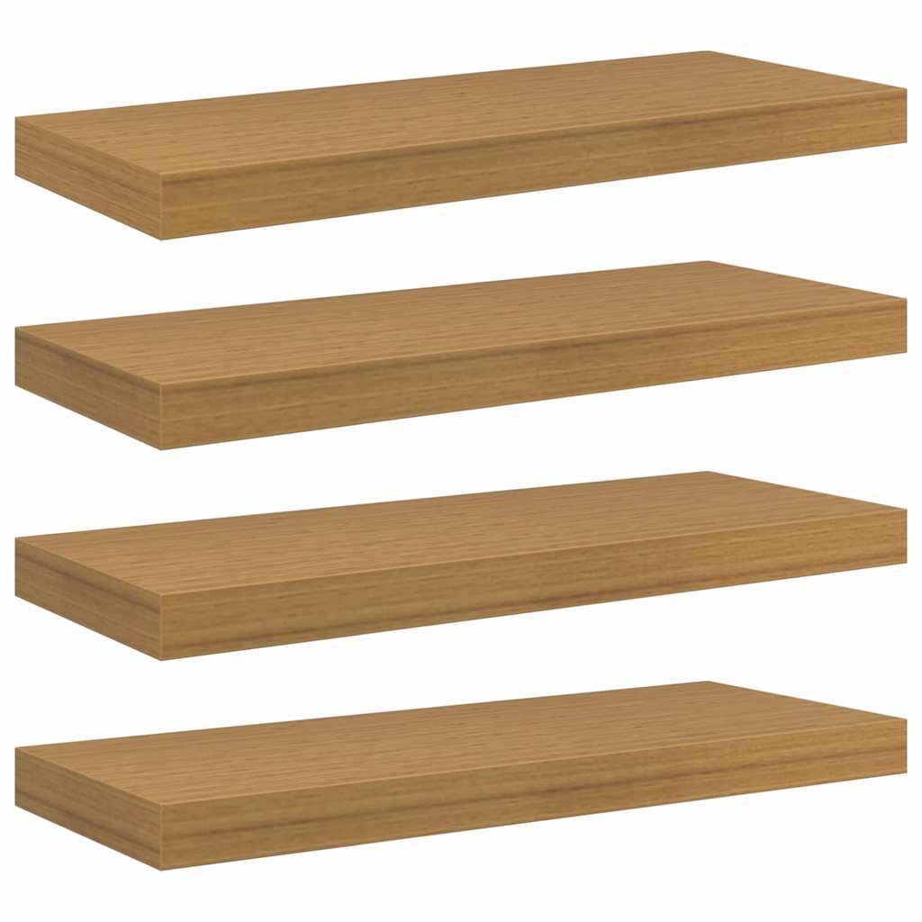 Wandregal Wandmontiert 4 pcs Beige 60 x 23 x 4 cm Holzwerkstoff