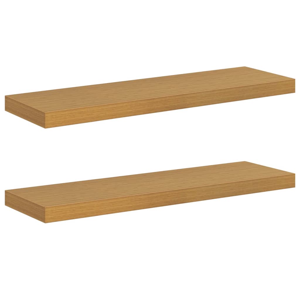 Wandregal 2 pcs Beige 80 x 23,5 x 4 cm Holzwerkstoff
