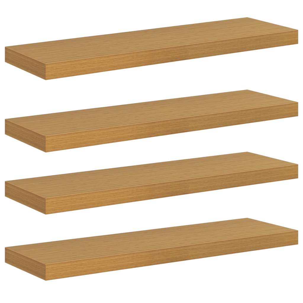 Wandregal 4 pcs Beige 80 x 23,5 x 4 cm Holzwerkstoff