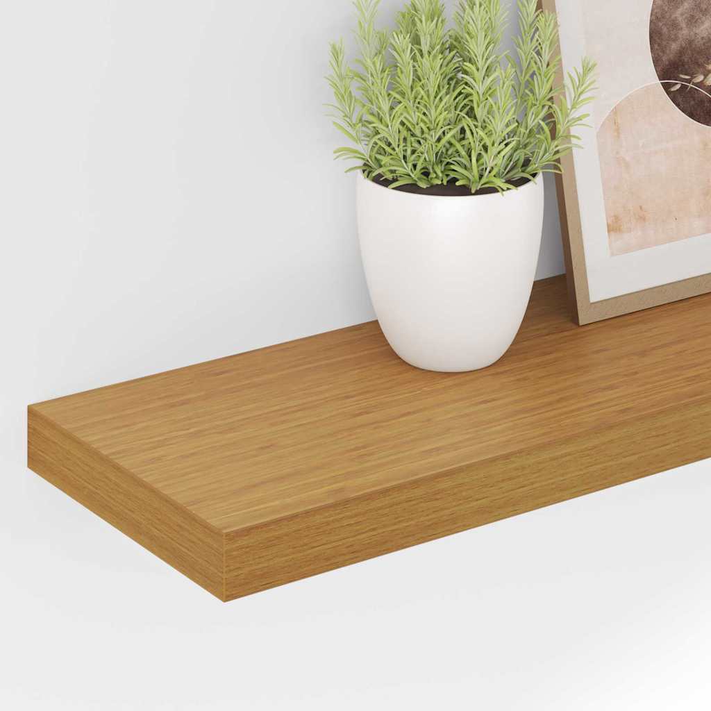 Wandregal 2 pcs Beige 90 x 23,5 x 4 cm Holzwerkstoff