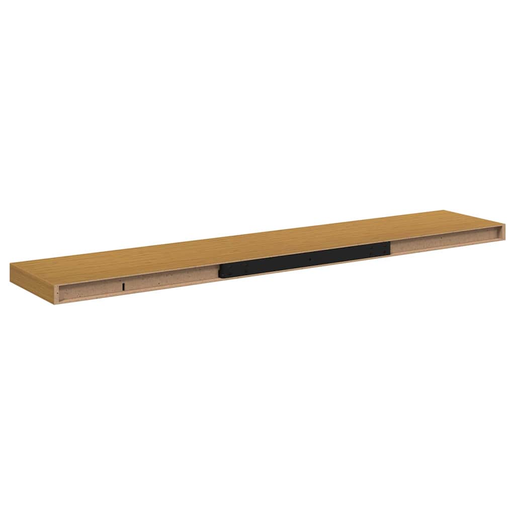 Wandregal 2 pcs Beige 120 x 23,5 x 4 cm Holzwerkstoff