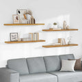 Wandregal 4 pcs Beige 120 x 23,5 x 4 cm Holzwerkstoff