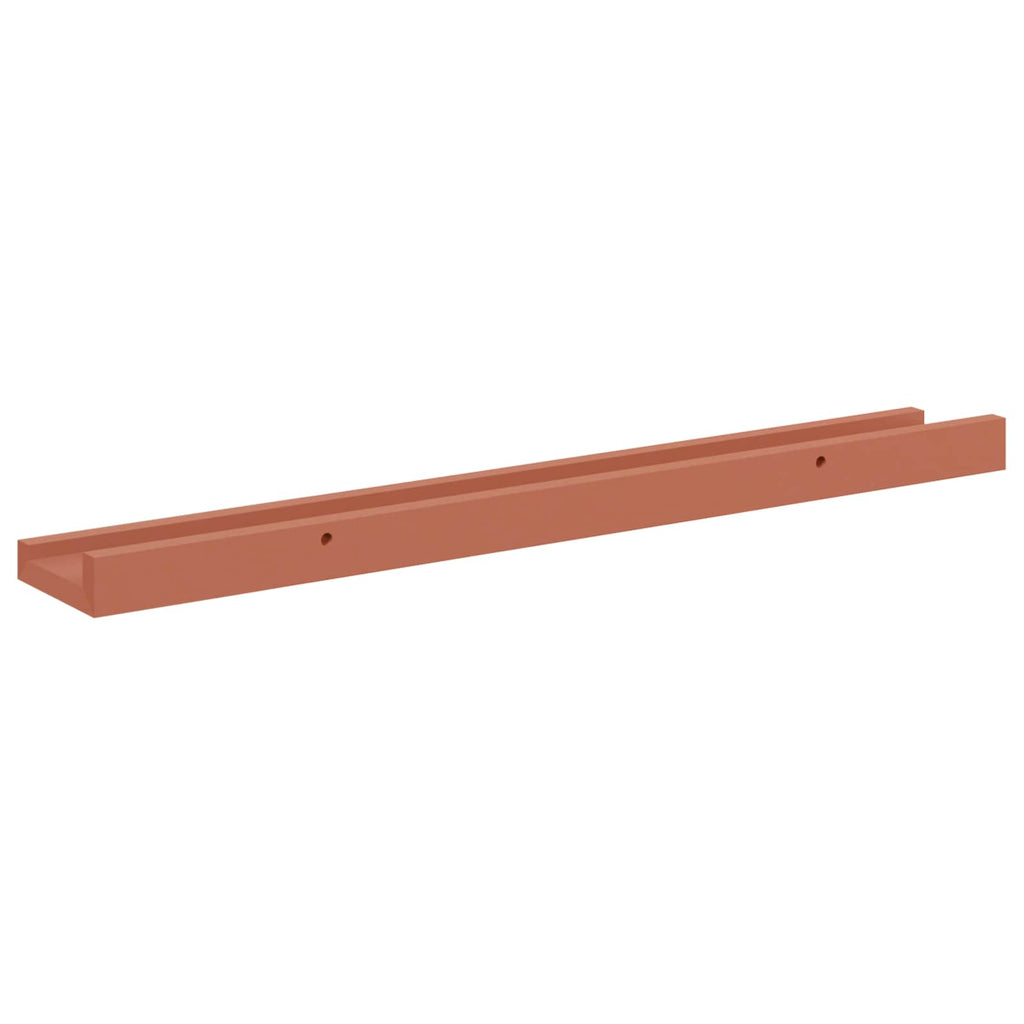 Wandregal mit Regal 2 pcs Rot 60 x 9 x 3 cm Holzwerkstoff