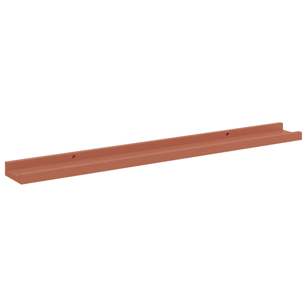 Wandregal mit Regal 2 pcs Rot 80 x 9 x 3 cm Holzwerkstoff