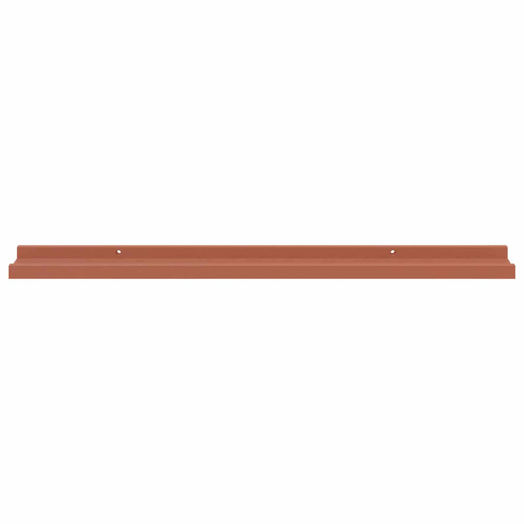 Wandregal mit Regal 2 pcs Rot 80 x 9 x 3 cm Holzwerkstoff