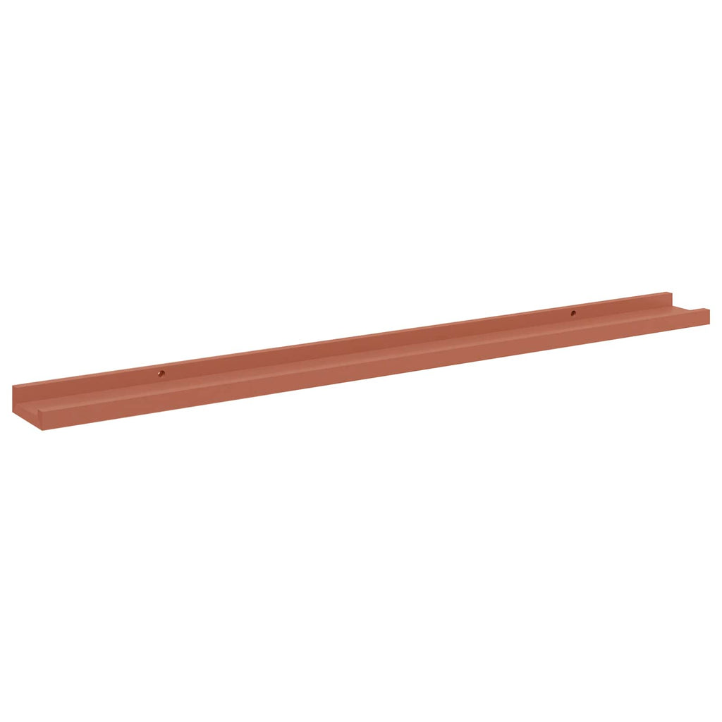 Wandregal mit Regal 2 pcs Rot 100 x 9 x 3 cm Holzwerkstoff