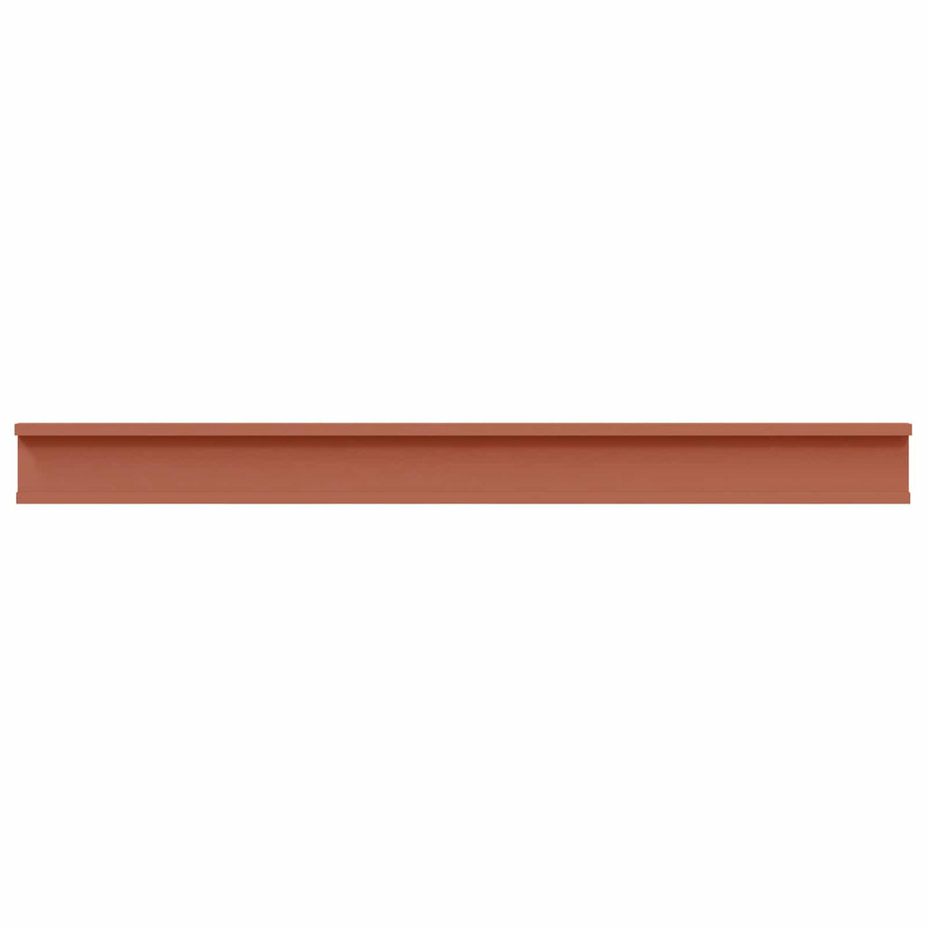 Wandregal mit Regal 2 pcs Rot 100 x 9 x 3 cm Holzwerkstoff