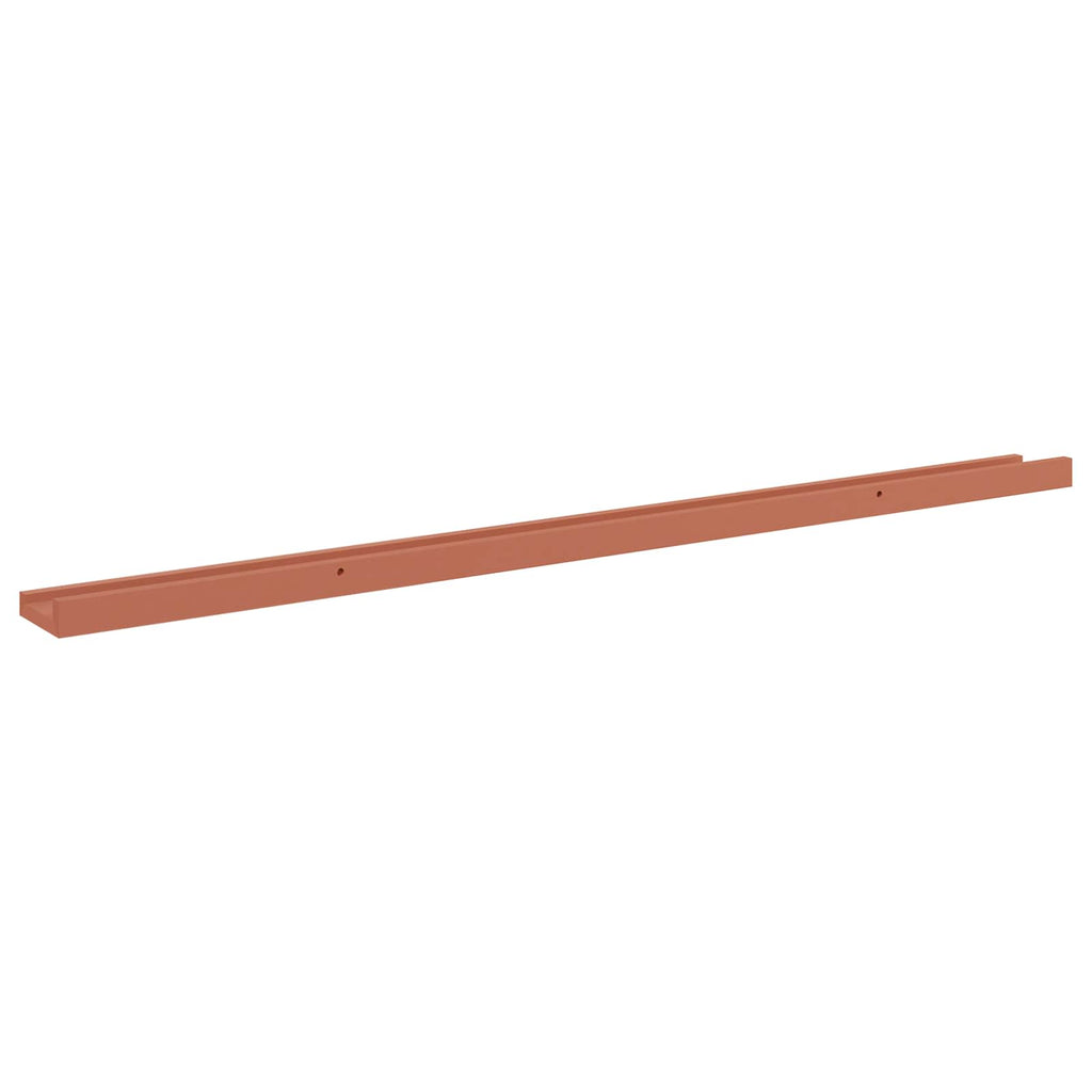 Wandregal mit Regal 2 pcs Rot 115 x 9 x 3 cm Holzwerkstoff