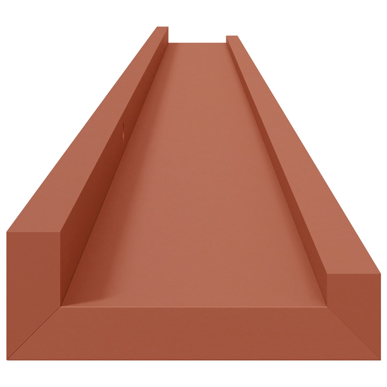 Wandregal mit Regal 2 pcs Rot 115 x 9 x 3 cm Holzwerkstoff
