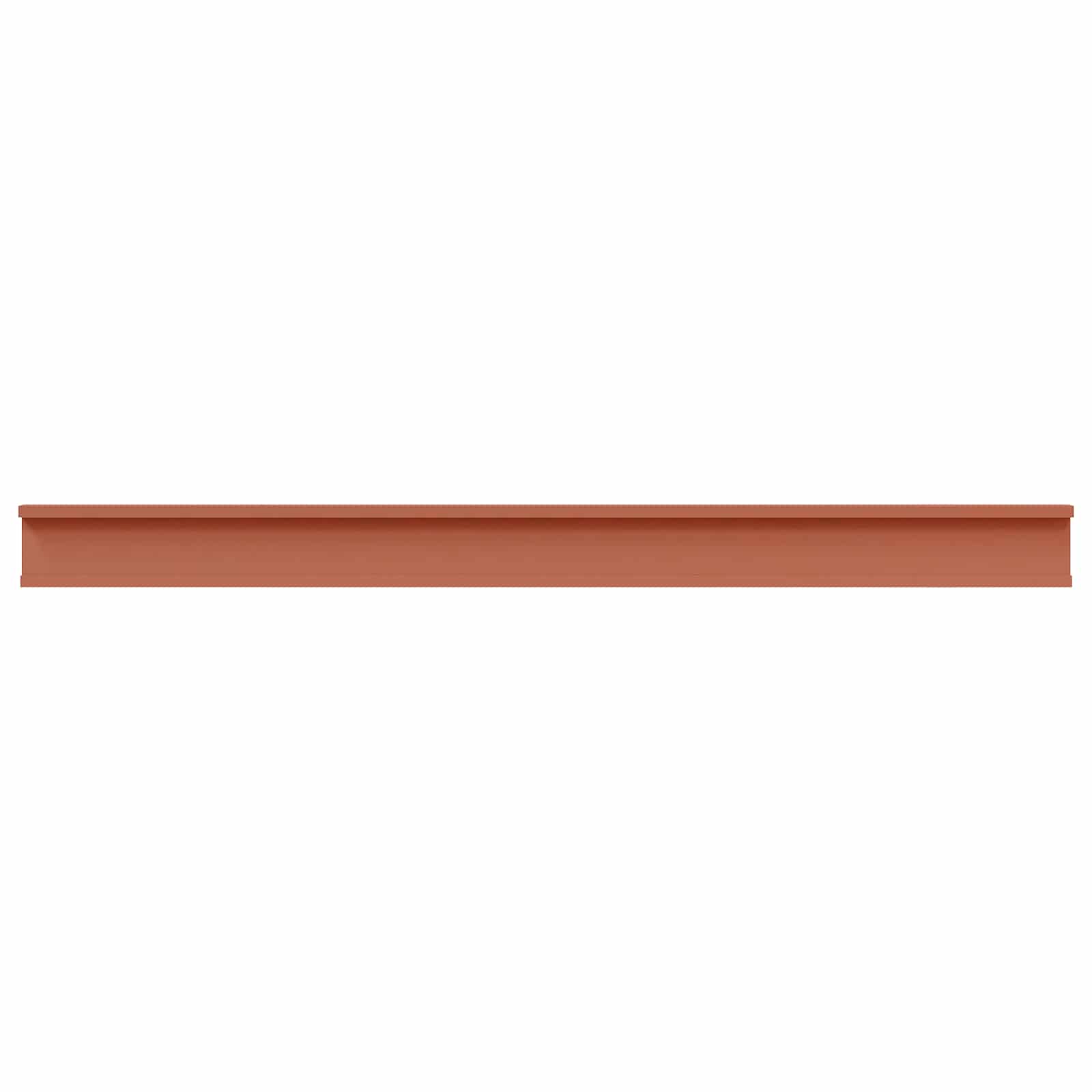 Wandregal mit Regal 2 pcs Rot 115 x 9 x 3 cm Holzwerkstoff