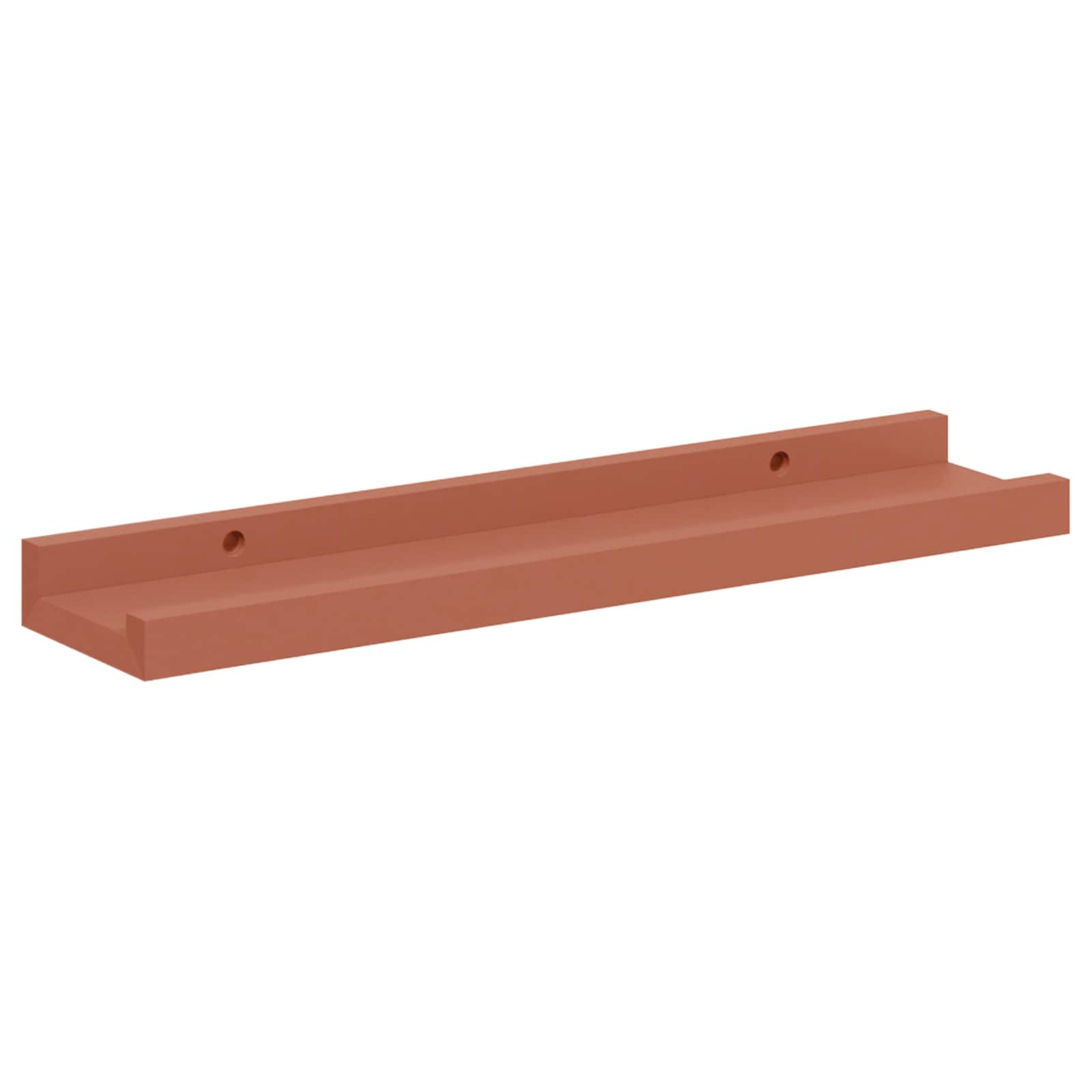 Wandregal mit Regal 4 pcs Rot 40 x 9 x 3 cm Holzwerkstoff