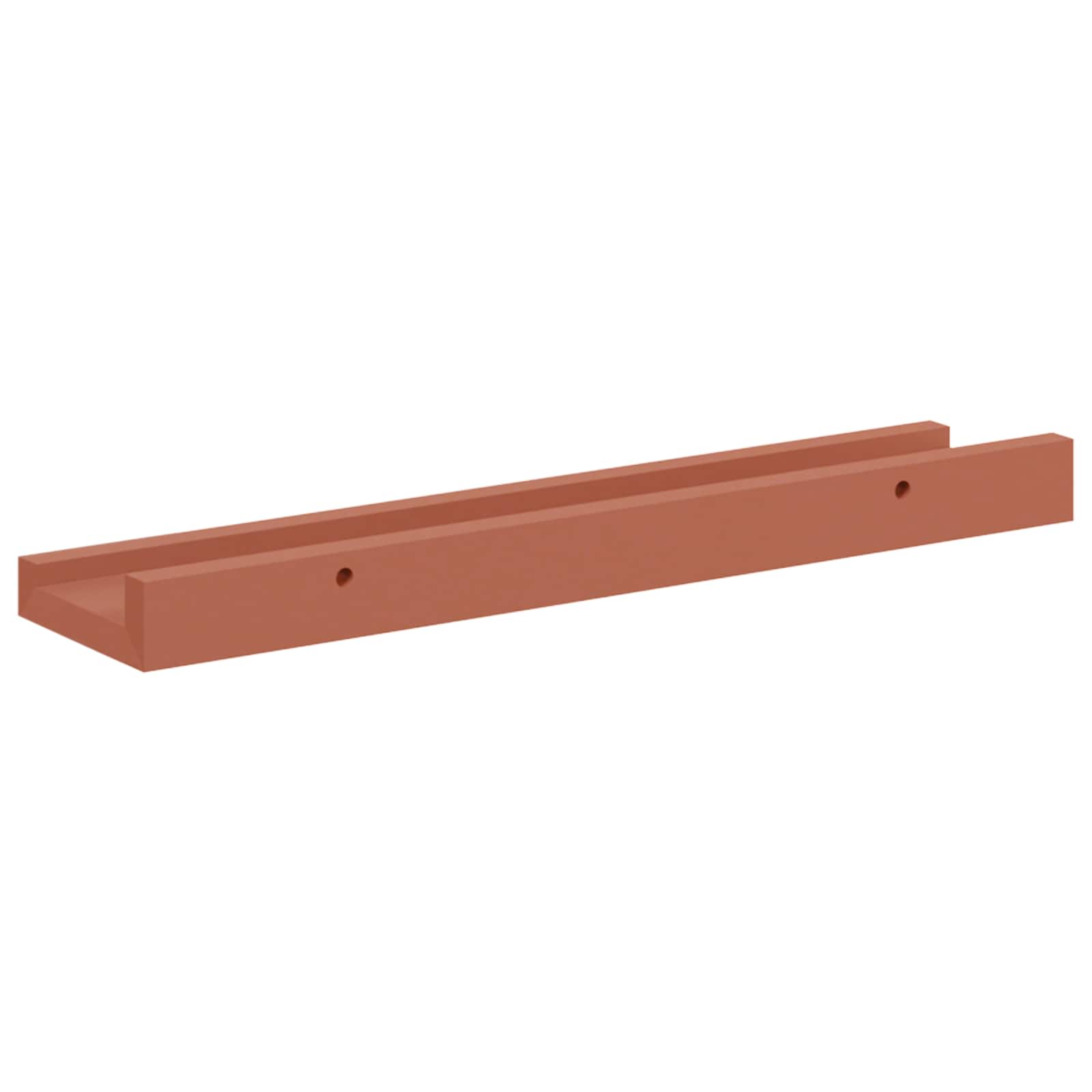 Wandregal mit Regal 4 pcs Rot 40 x 9 x 3 cm Holzwerkstoff