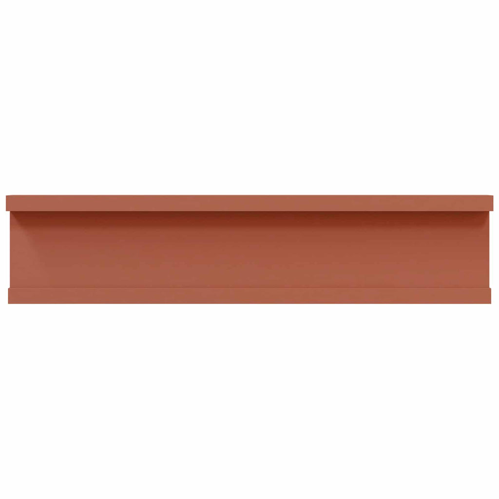 Wandregal mit Regal 4 pcs Rot 40 x 9 x 3 cm Holzwerkstoff