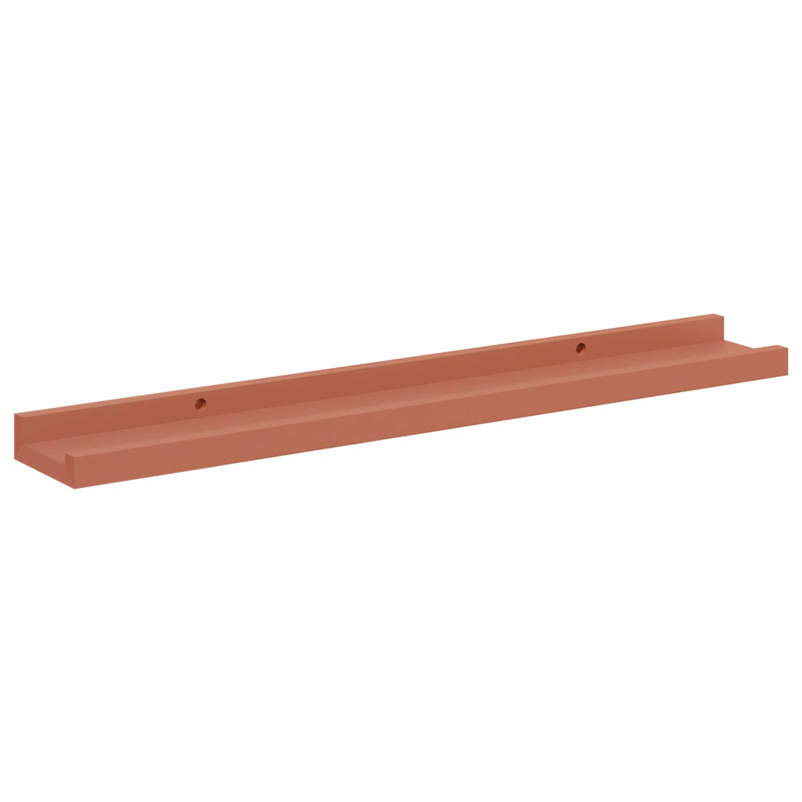 Wandregal mit Regal 4 pcs Rot 60 x 9 x 3 cm Holzwerkstoff