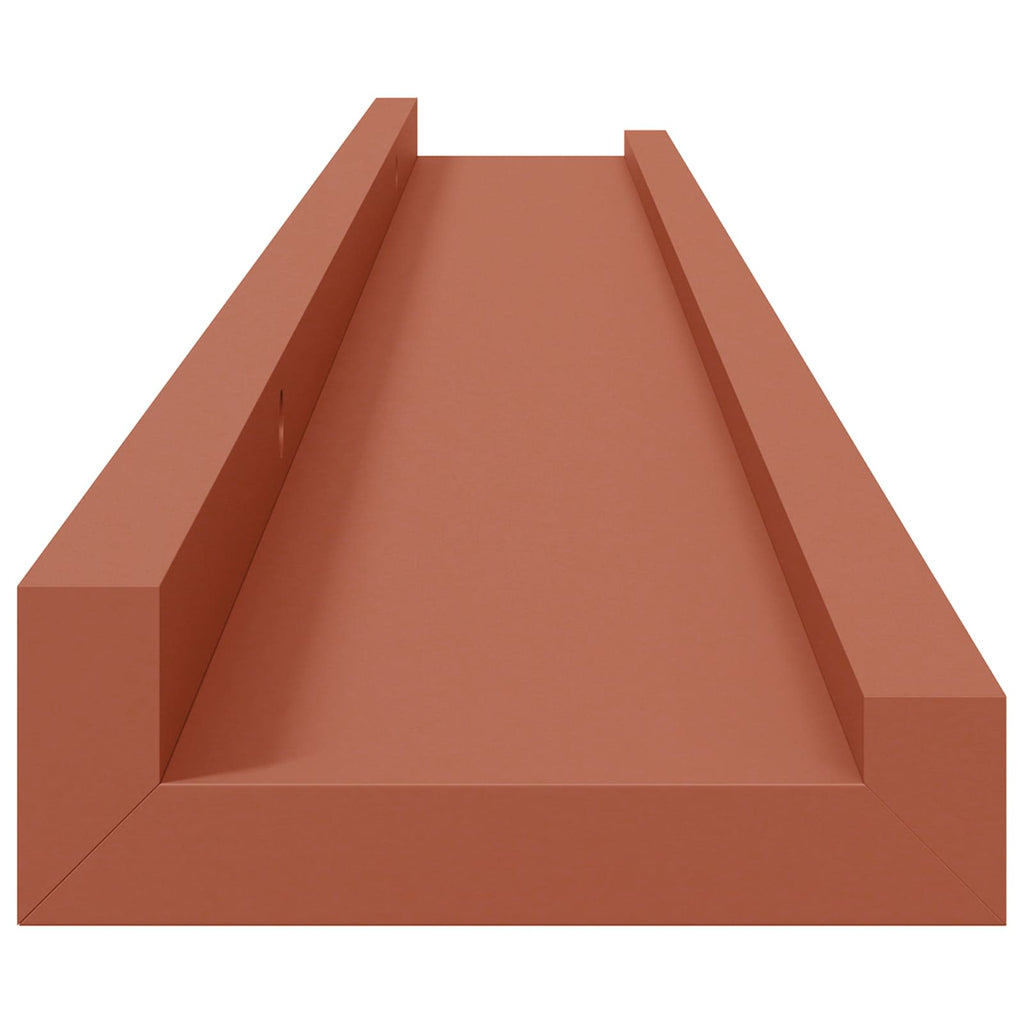 Wandregal mit Regal 4 pcs Rot 80 x 9 x 3 cm Holzwerkstoff