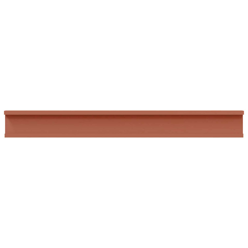Wandregal mit Regal 4 pcs Rot 80 x 9 x 3 cm Holzwerkstoff