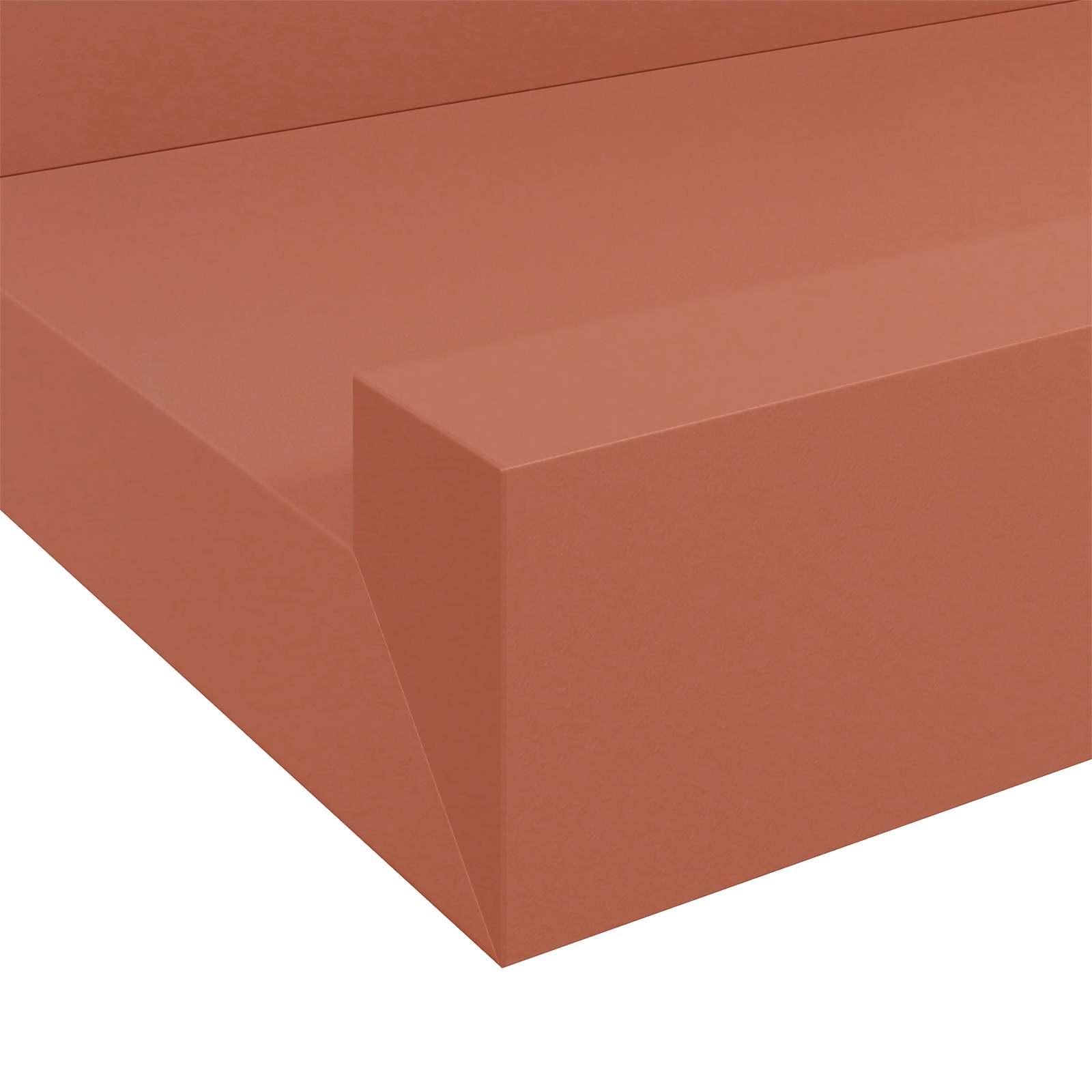 Wandregal mit Regal 4 pcs Rot 100 x 9 x 3 cm Holzwerkstoff