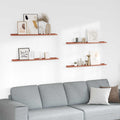 Wandregal mit Regal 4 pcs Rot 100 x 9 x 3 cm Holzwerkstoff