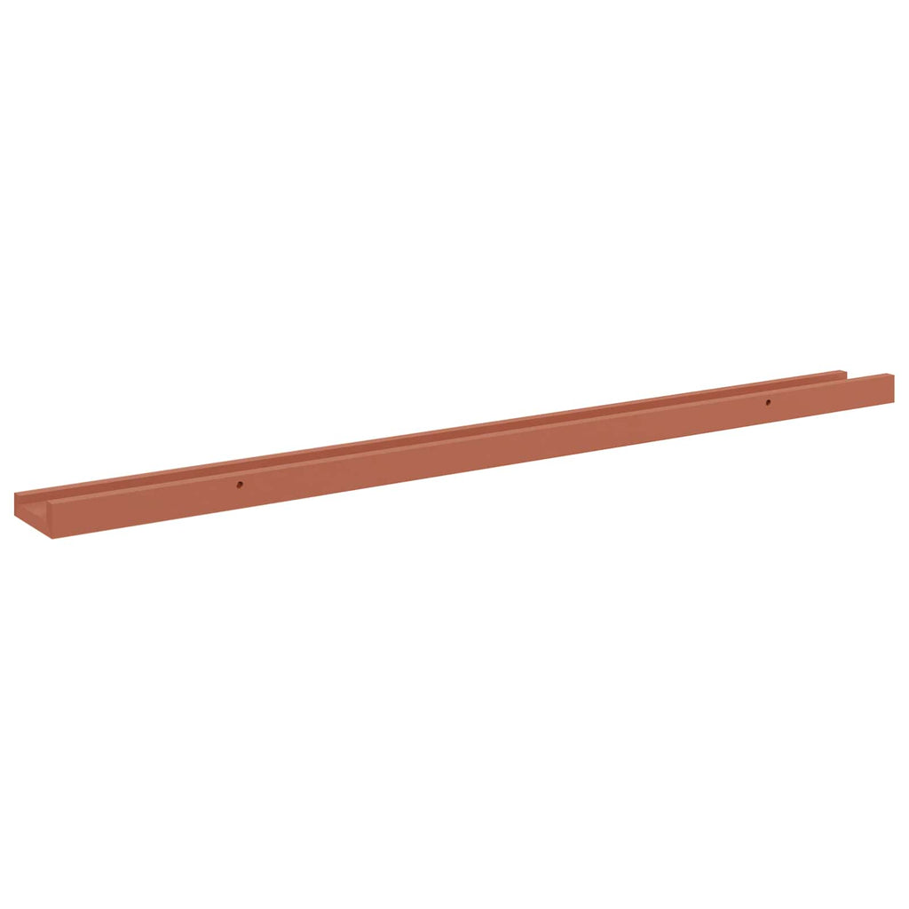 Wandregal mit Regal 4 pcs Rot 100 x 9 x 3 cm Holzwerkstoff